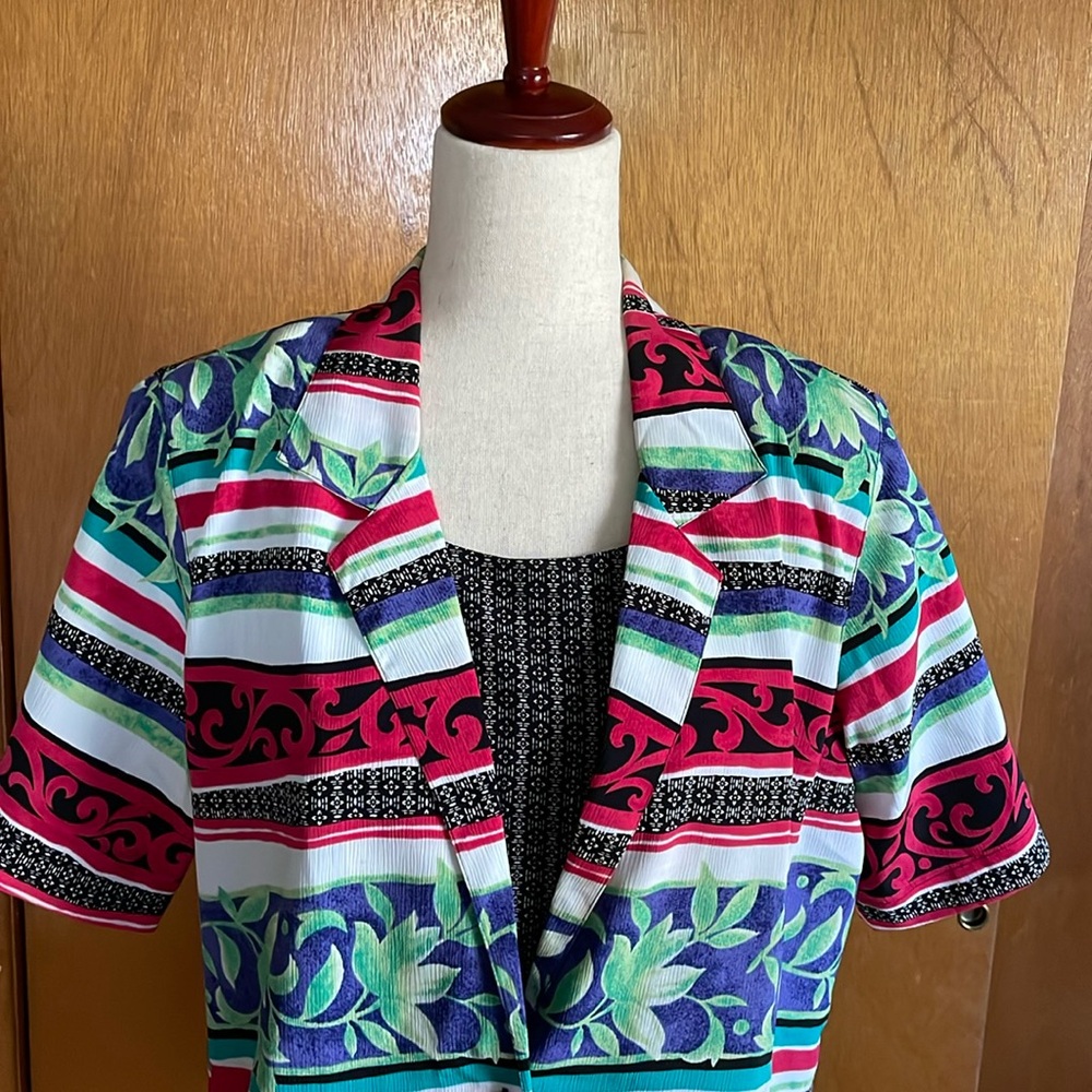 Alfred Dunner Short Sleeves Multicolored Top. Siz… - image 8